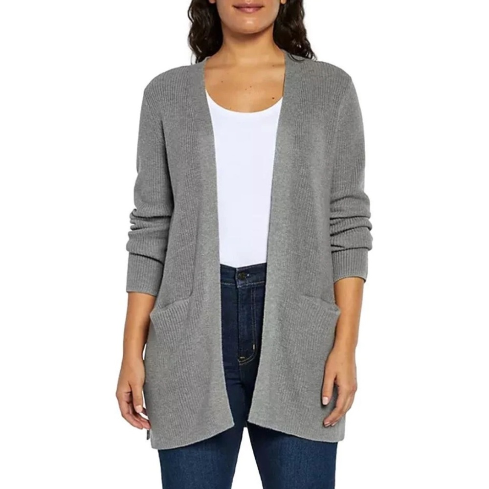 Gap Ribbed Knit Bella Open Front Cardigan Sweater